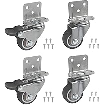 Amazon.co.jp: L型 キャスター 4個セット L型プレート ブレーキ